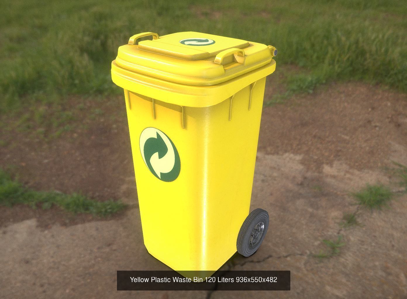 Plastic Waste Bin 3D Model Collection_25