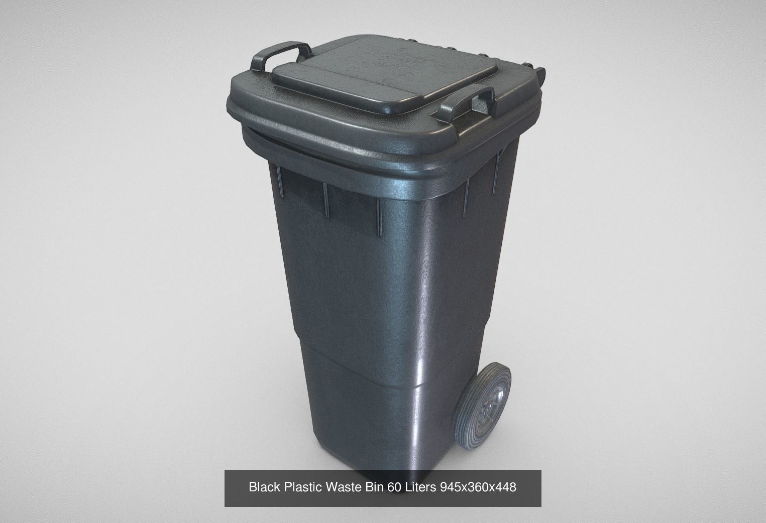 Plastic Waste Bin 3D Model Collection_17