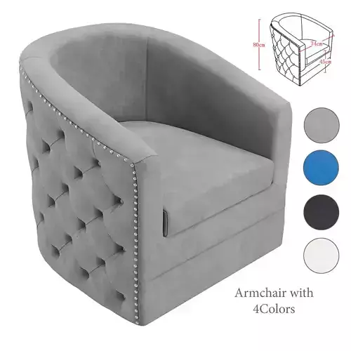 Arm Chair - Velci Swivel Accent Chair
