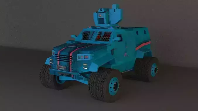 war truck blue1