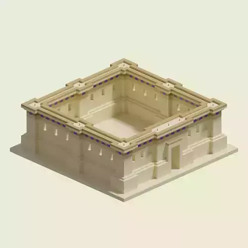 Migdol Walls 3D model