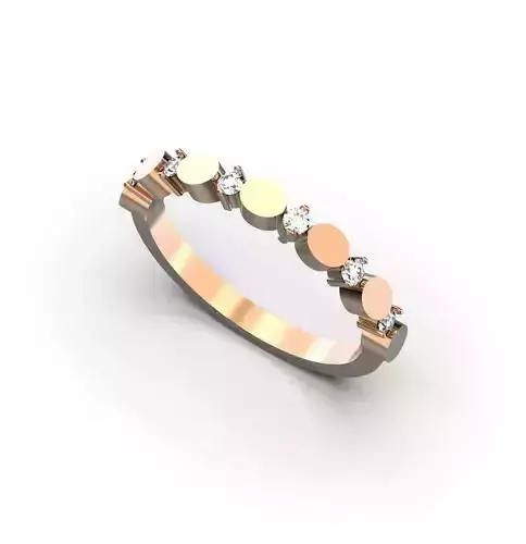 Half eternity diamond ring