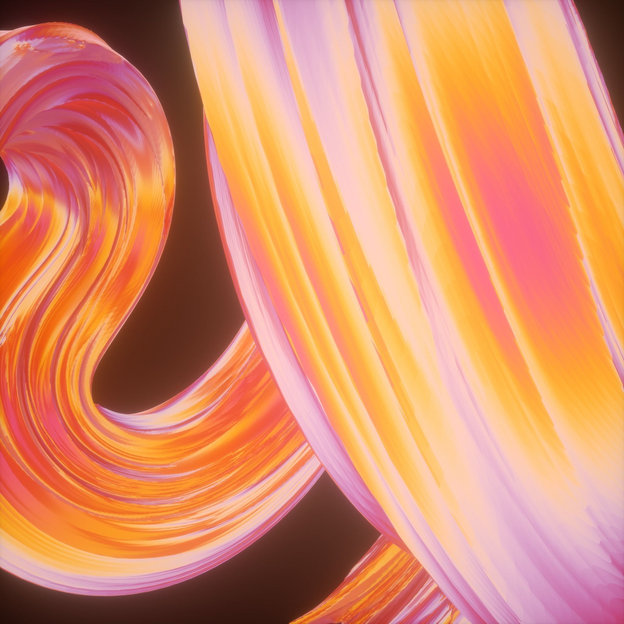 Twisted Abstract Object 3D model_5