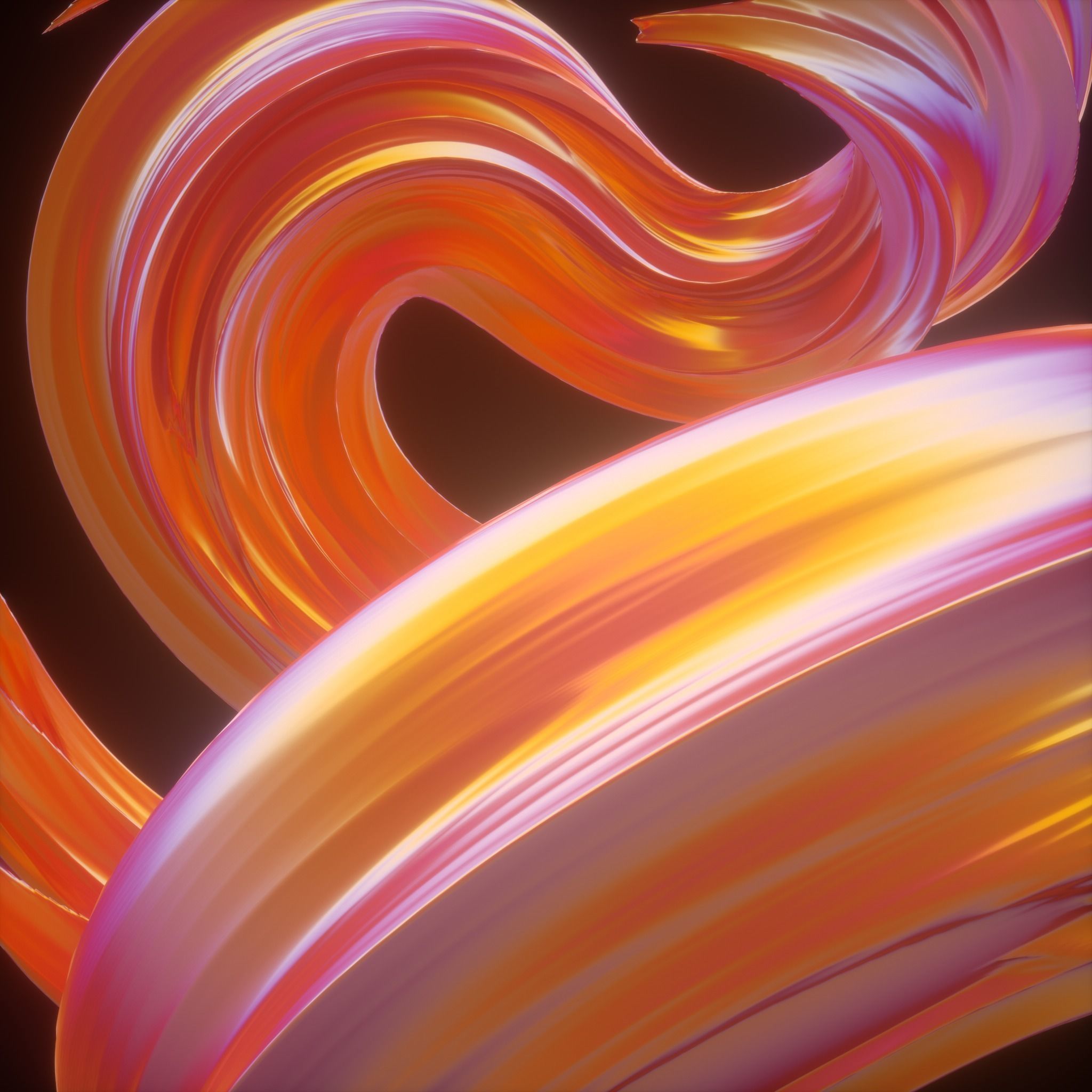 Twisted Abstract Object 3D model_3