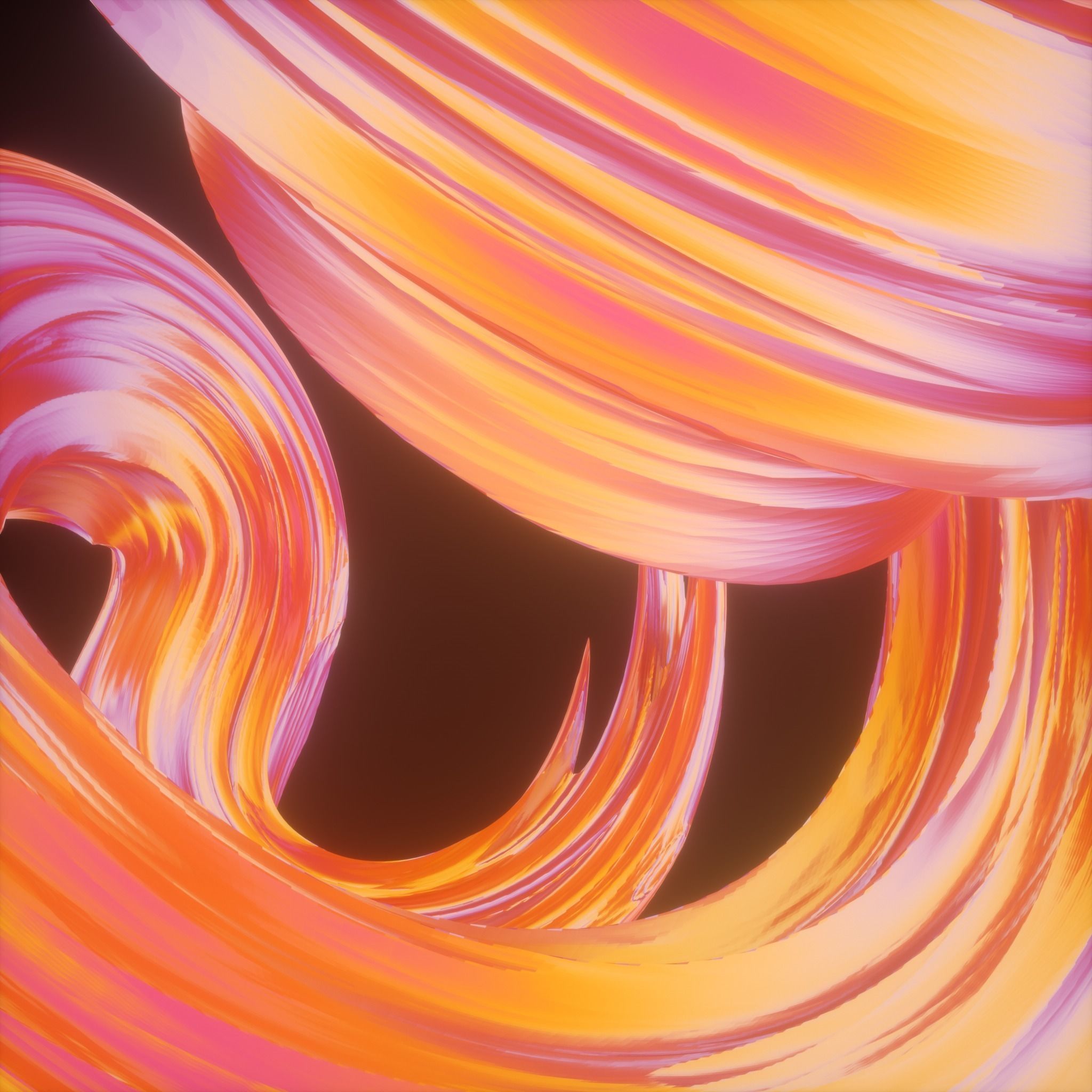 Twisted Abstract Object 3D model_4