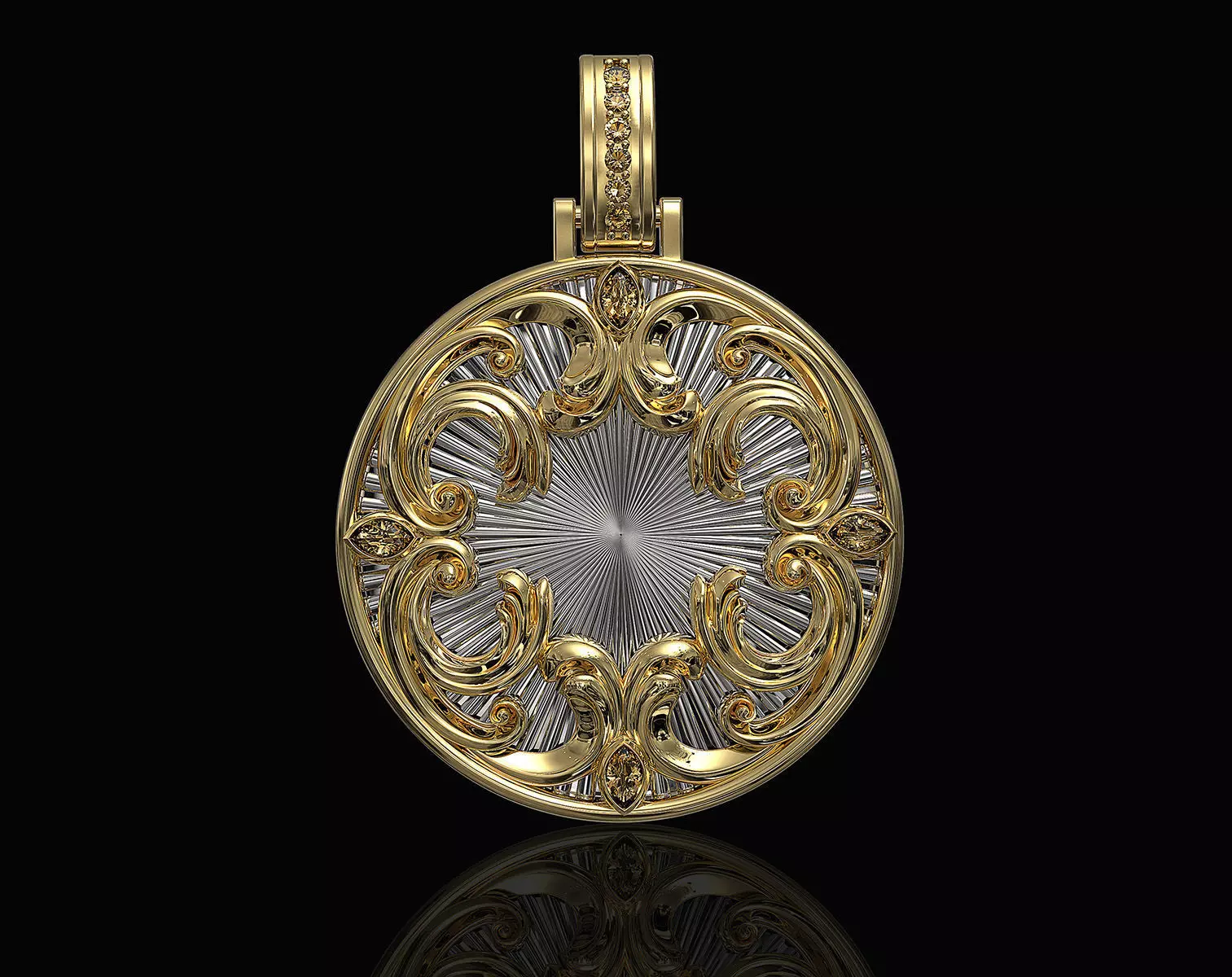 Fantastic Crystal Pendant 3D print model_0