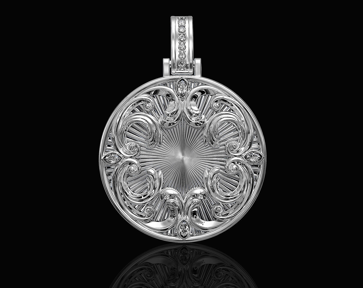 Fantastic Crystal Pendant 3D print model_1