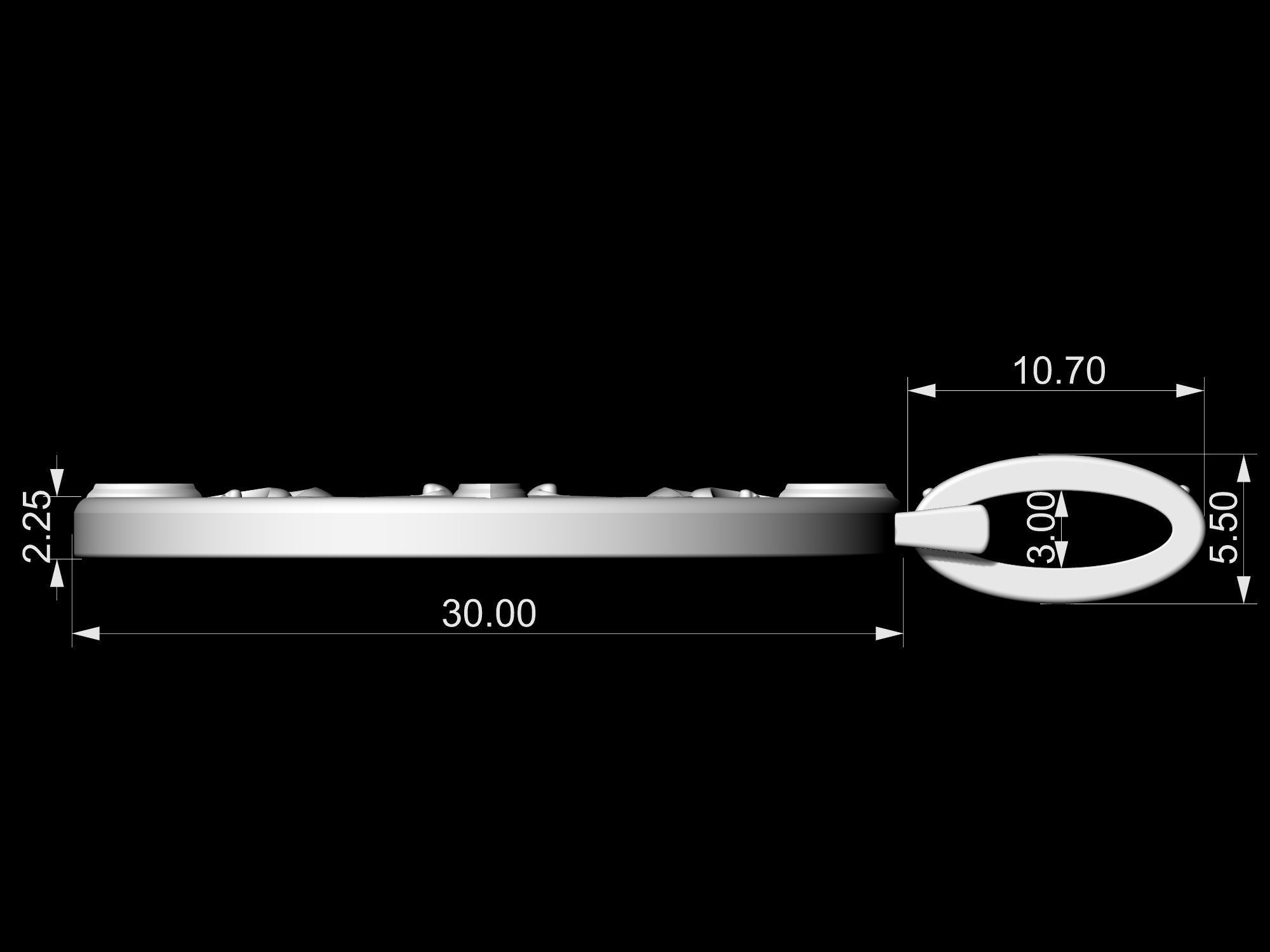 Fantastic Crystal Pendant 3D print model_10