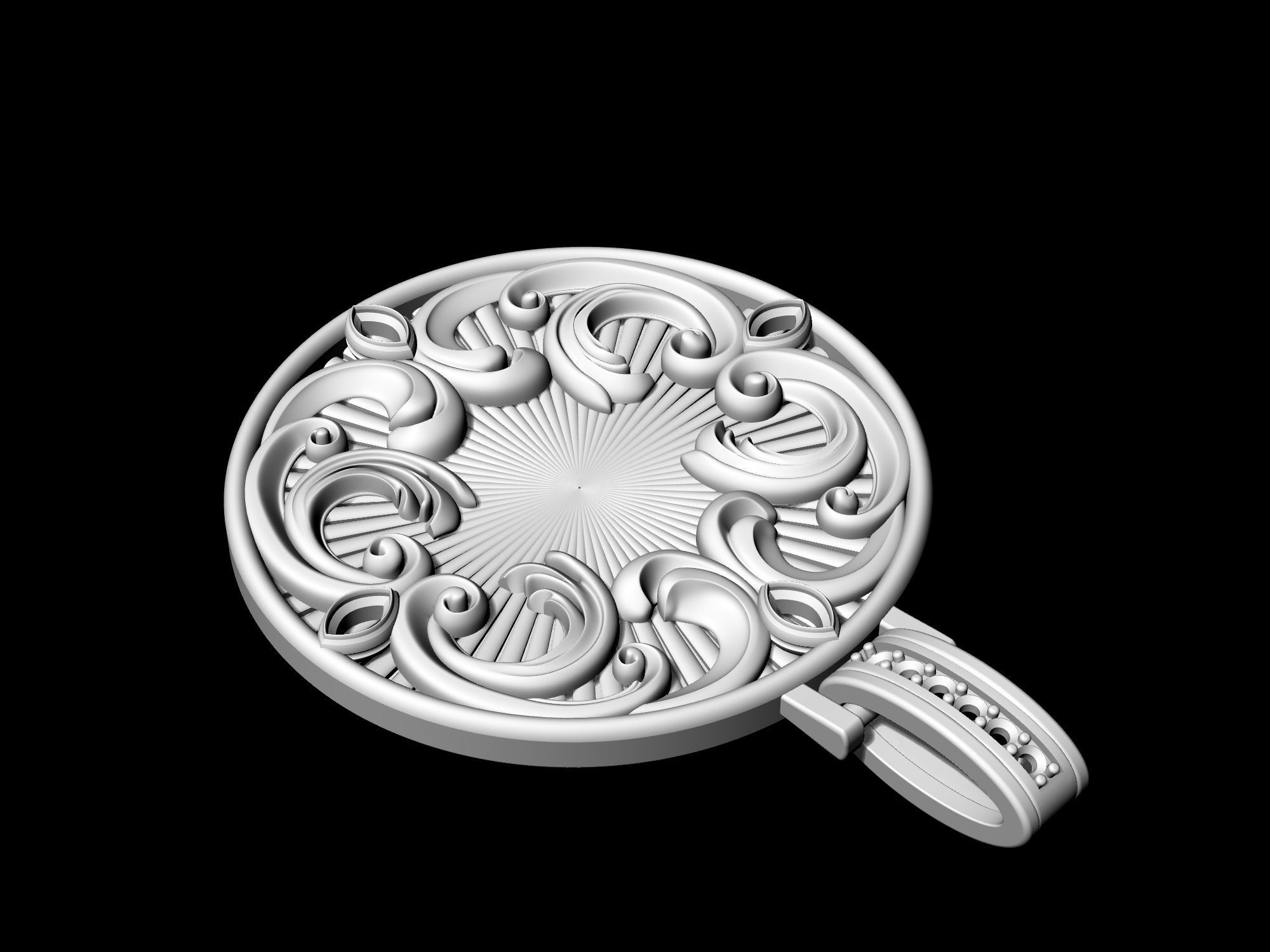 Fantastic Crystal Pendant 3D print model_6