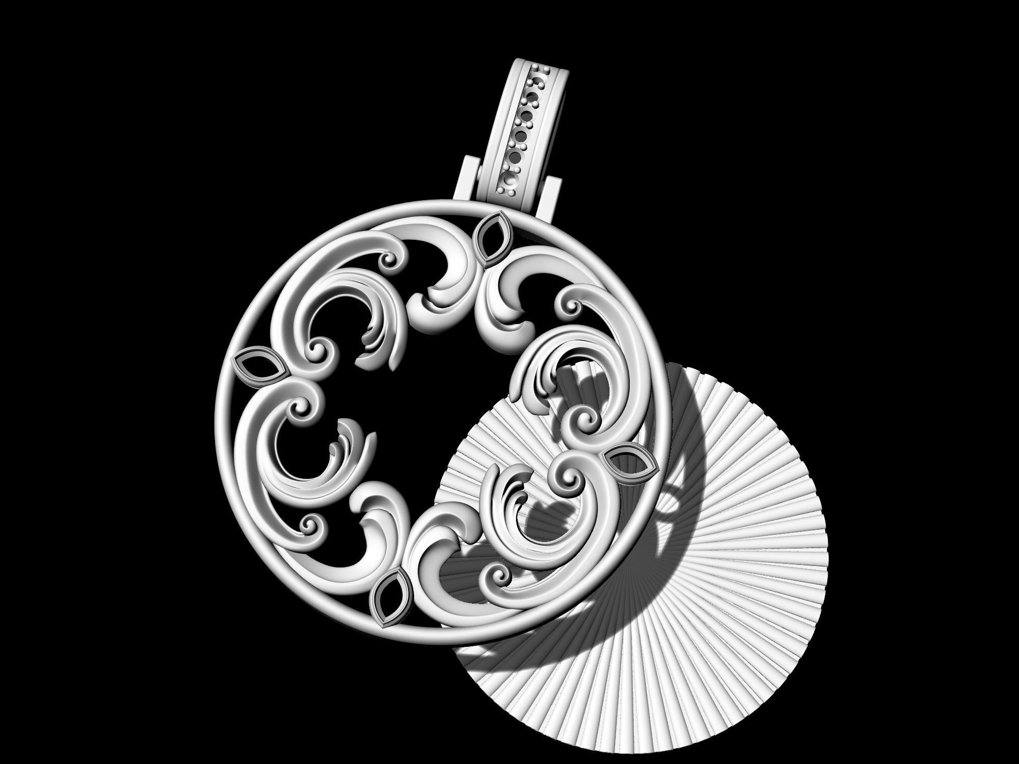 Fantastic Crystal Pendant 3D print model_7