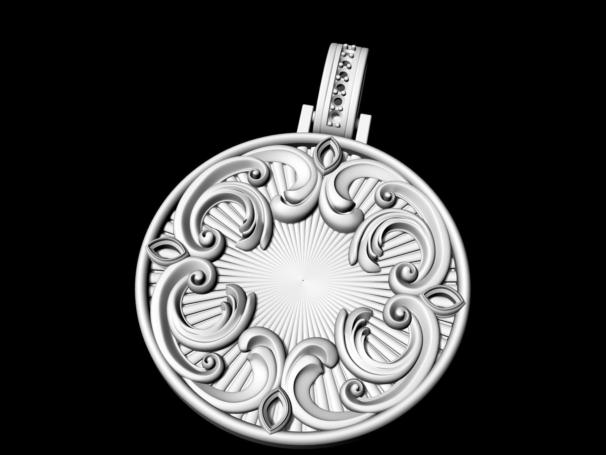 Fantastic Crystal Pendant 3D print model_4