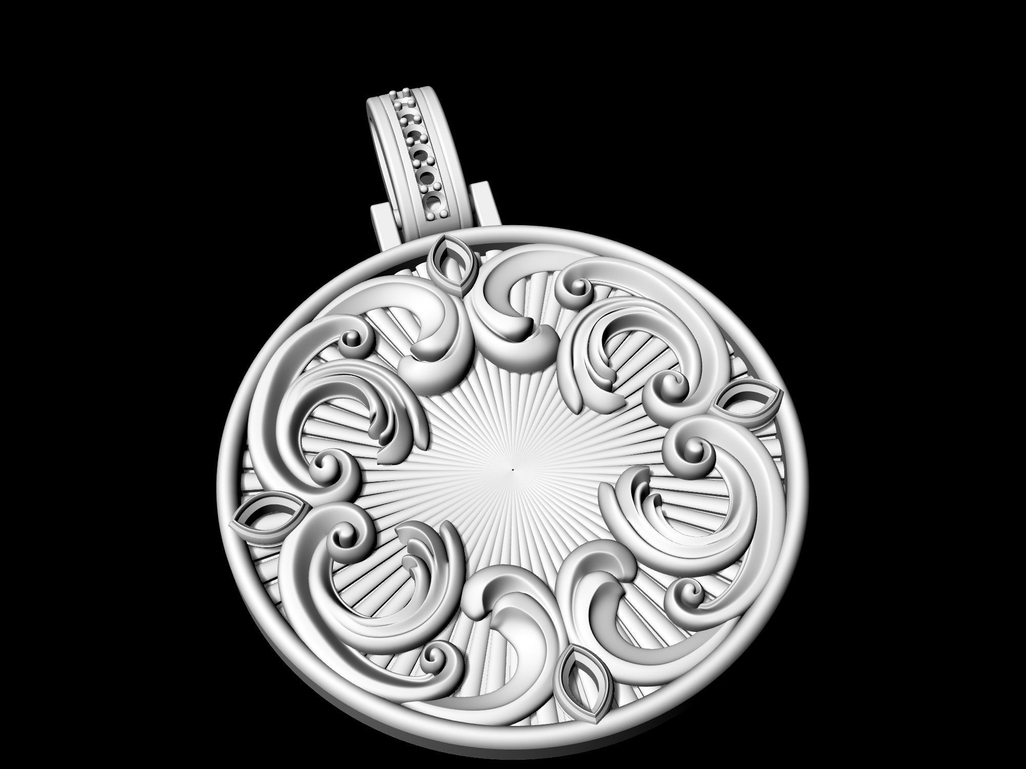 Fantastic Crystal Pendant 3D print model_5