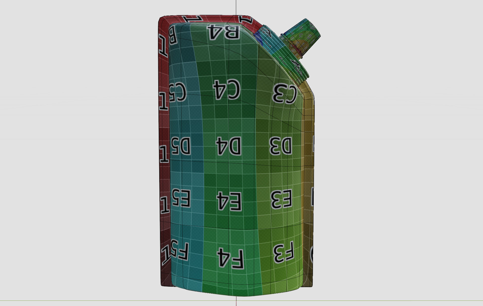 SACHET bottle Low-poly 3D model_3
