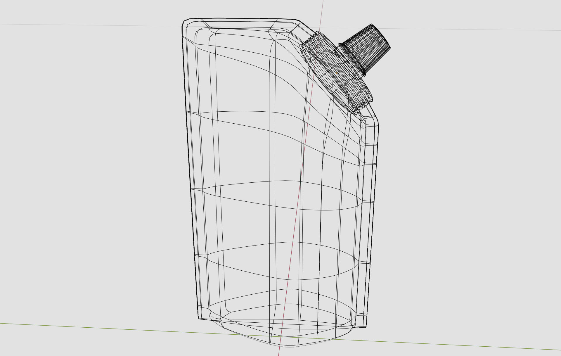 SACHET bottle Low-poly 3D model_2