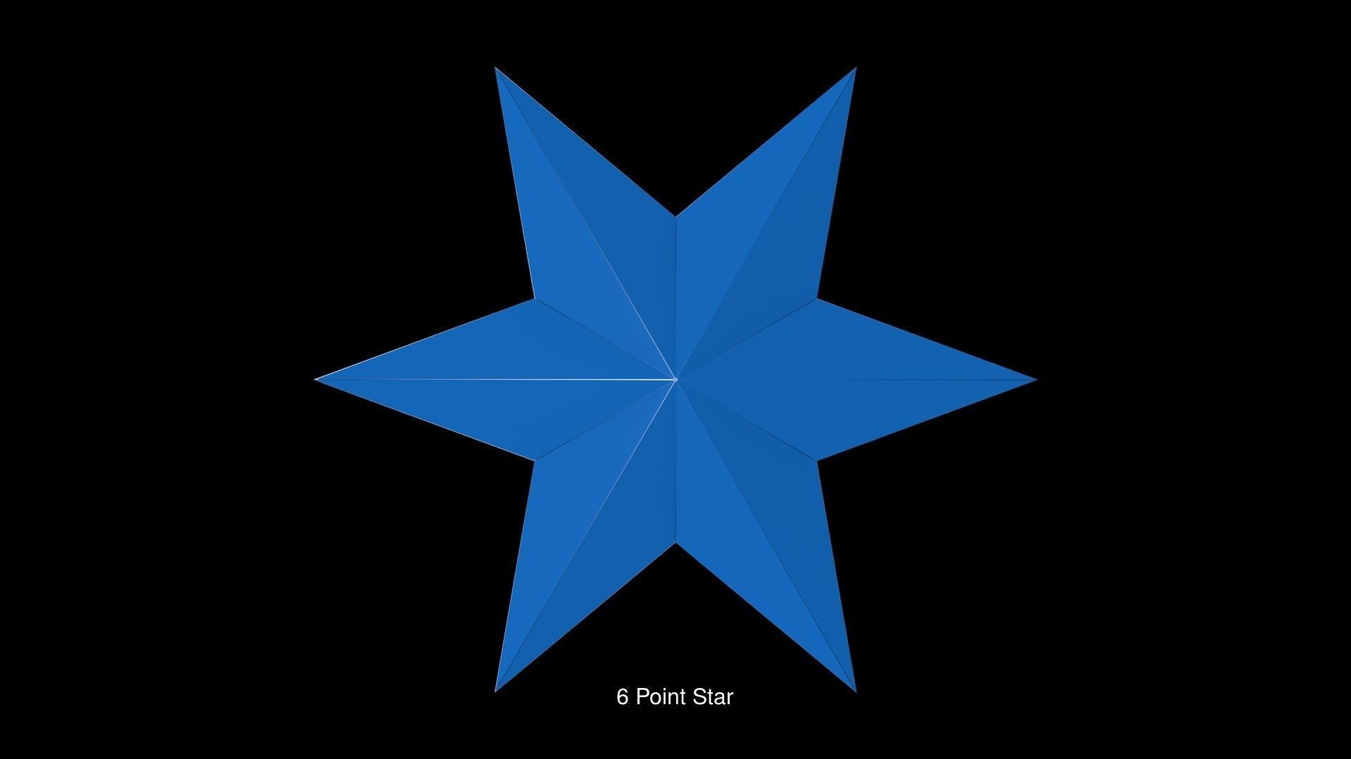 Origami Stars 3D Model Collection_3