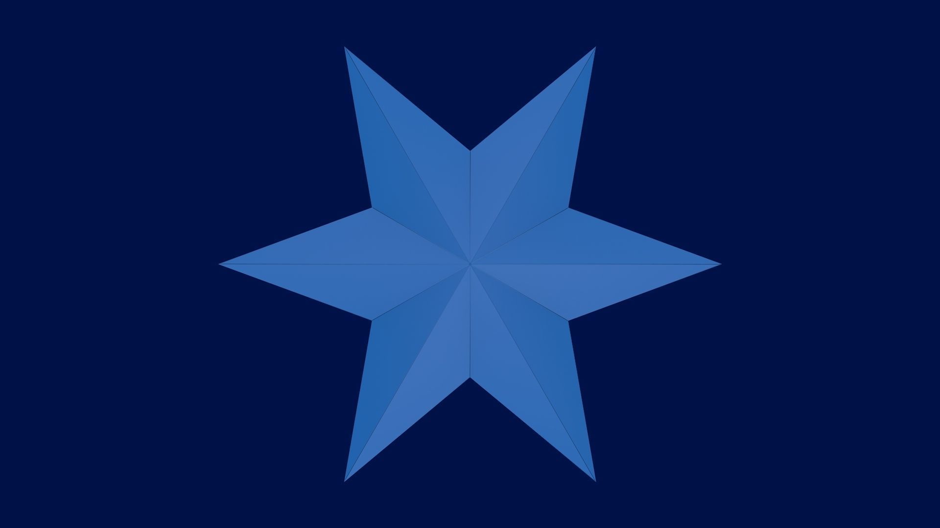 Origami Stars 3D Model Collection_4