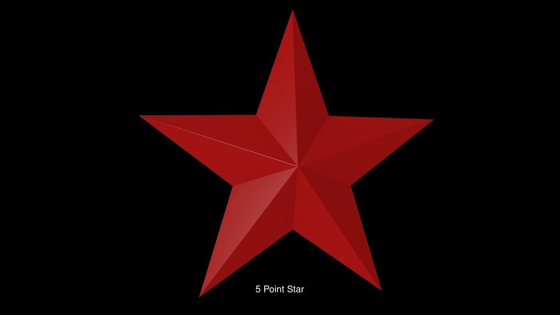 Origami Stars 3D Model Collection_1