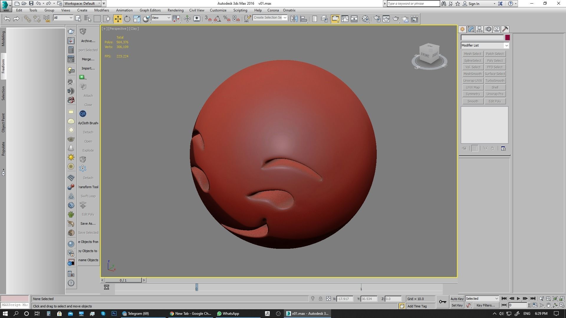 Emoji Smirking Face 3D model_23