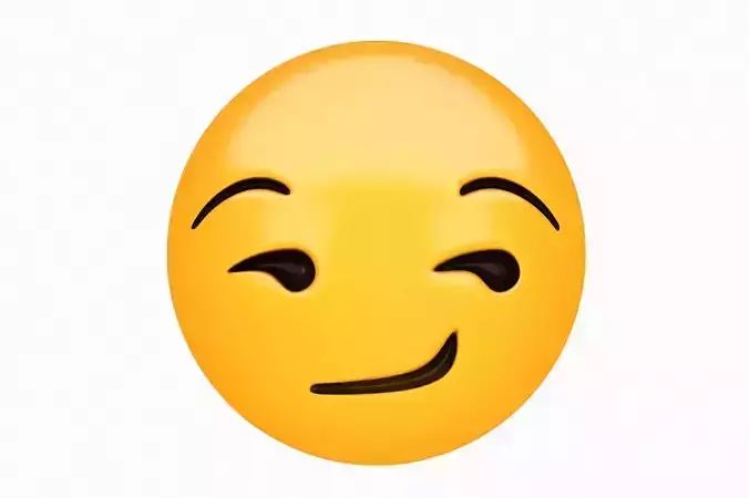Emoji Smirking Face 3D model