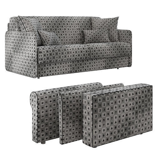 Madeira Lecomfort Sofa 3D model 7