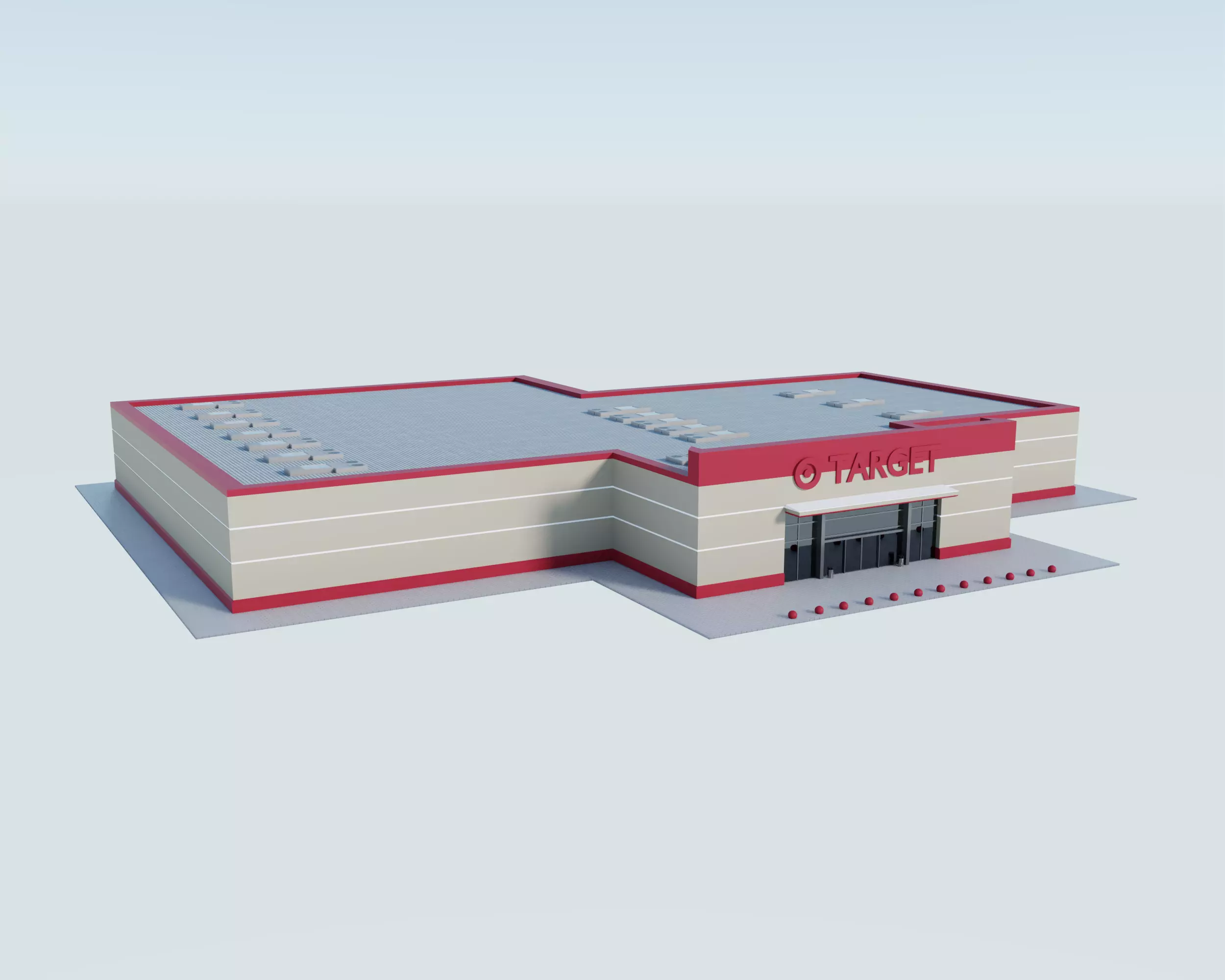 Target Store Low-poly 3D model_0