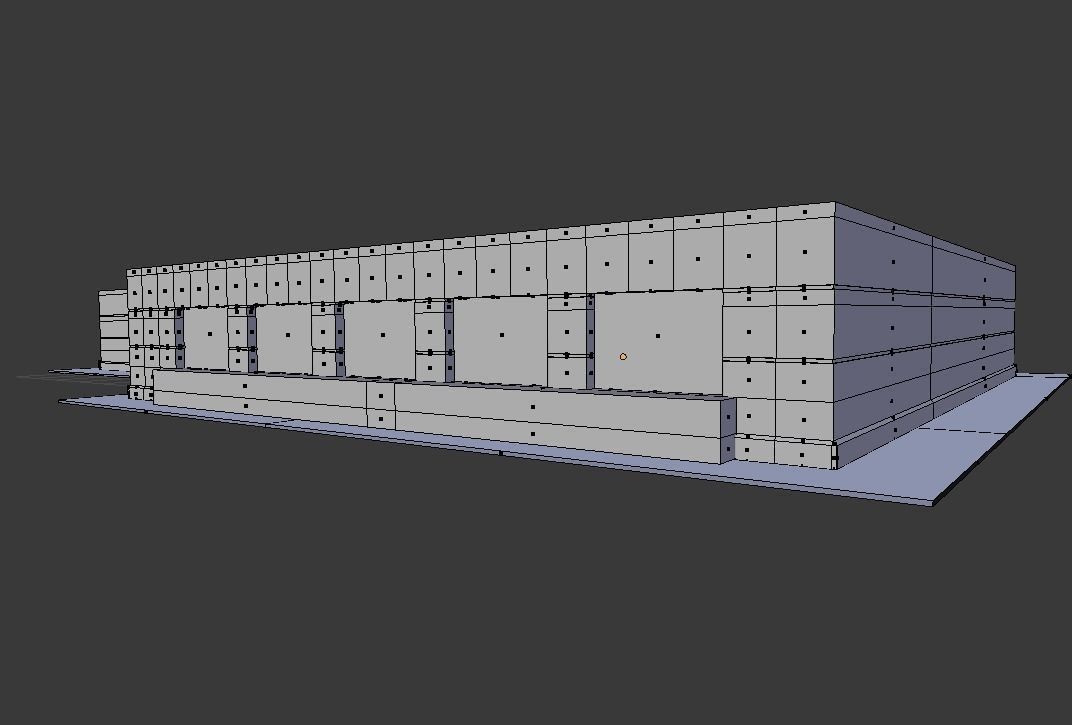 Target Store Low-poly 3D model_7