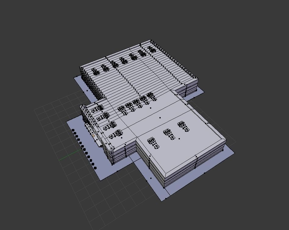 Target Store Low-poly 3D model_5