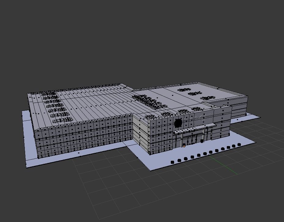 Target Store Low-poly 3D model_4