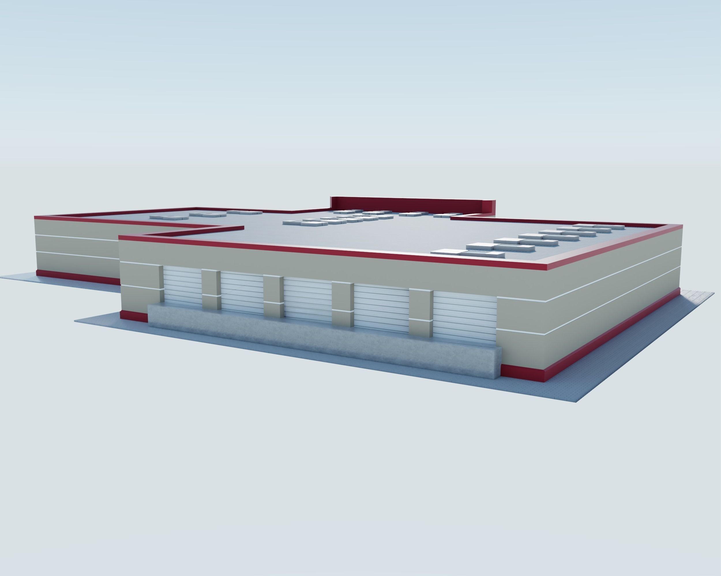 Target Store Low-poly 3D model_3