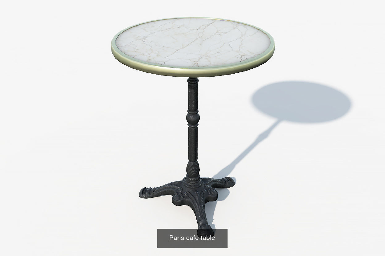 Paris street objects 3D Model Collection_2