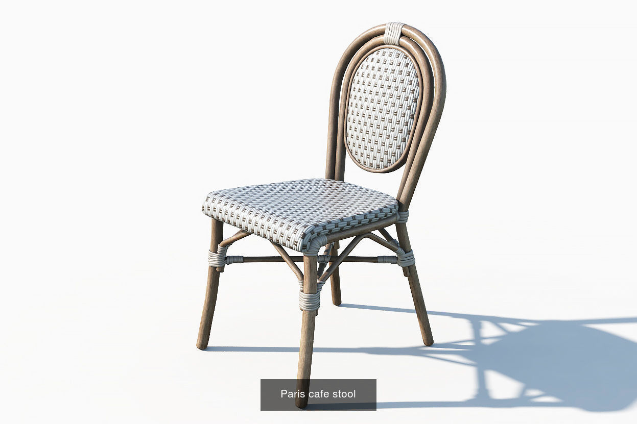 Paris street objects 3D Model Collection_3