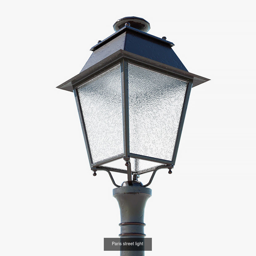 Paris street objects 3D Model Collection_1