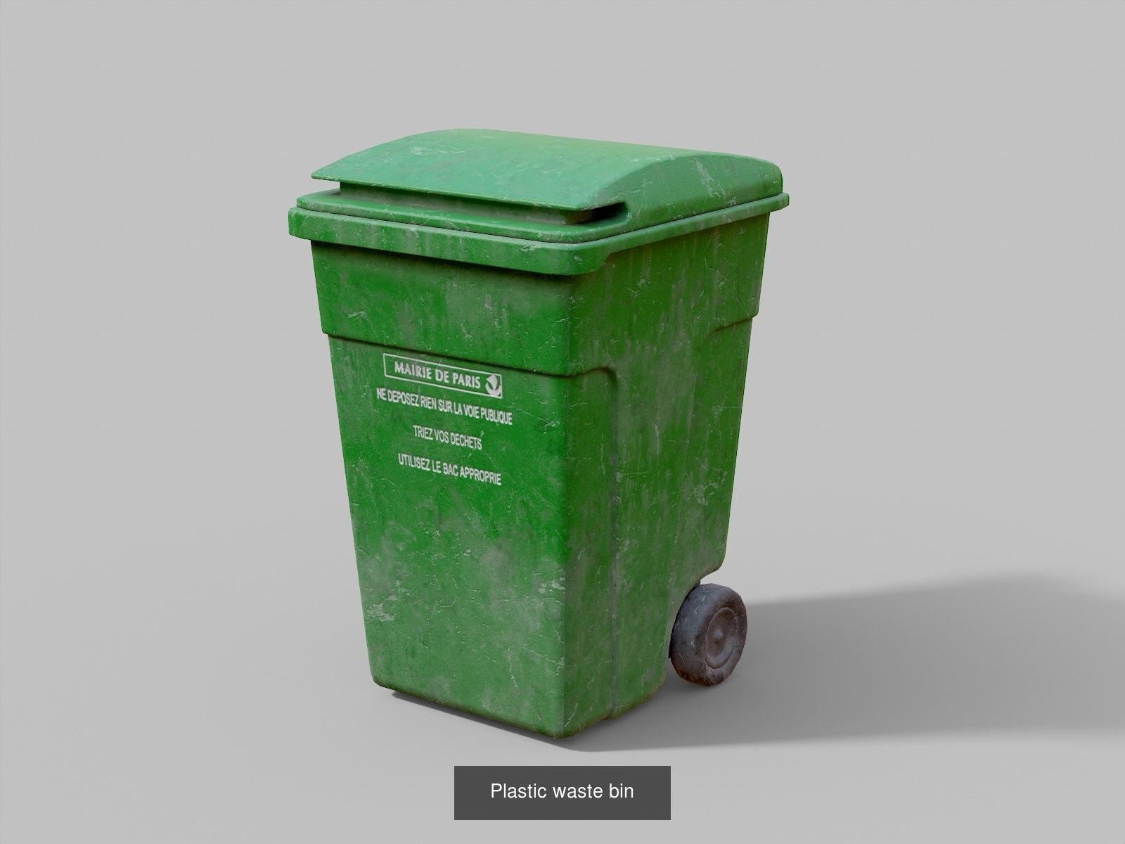 Paris street objects 3D Model Collection_5