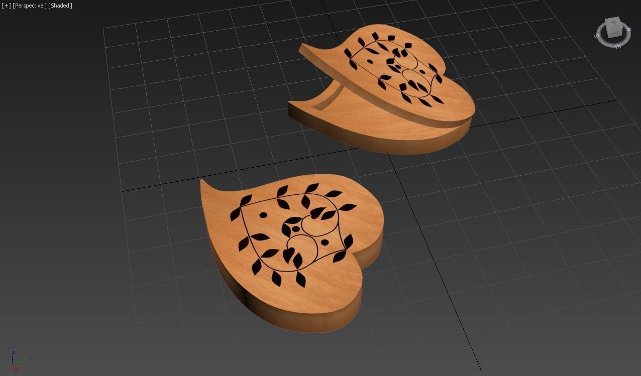 jewelry box wood 3D model_8