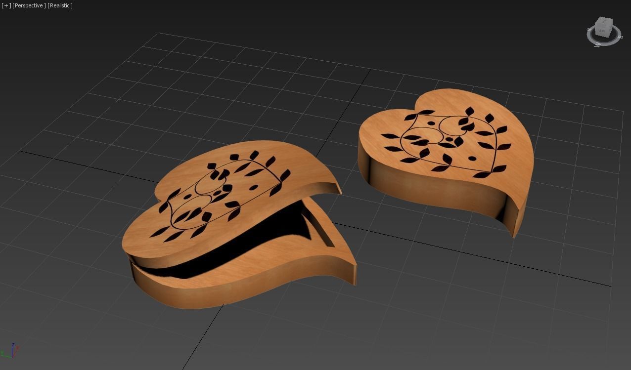 jewelry box wood 3D model_7