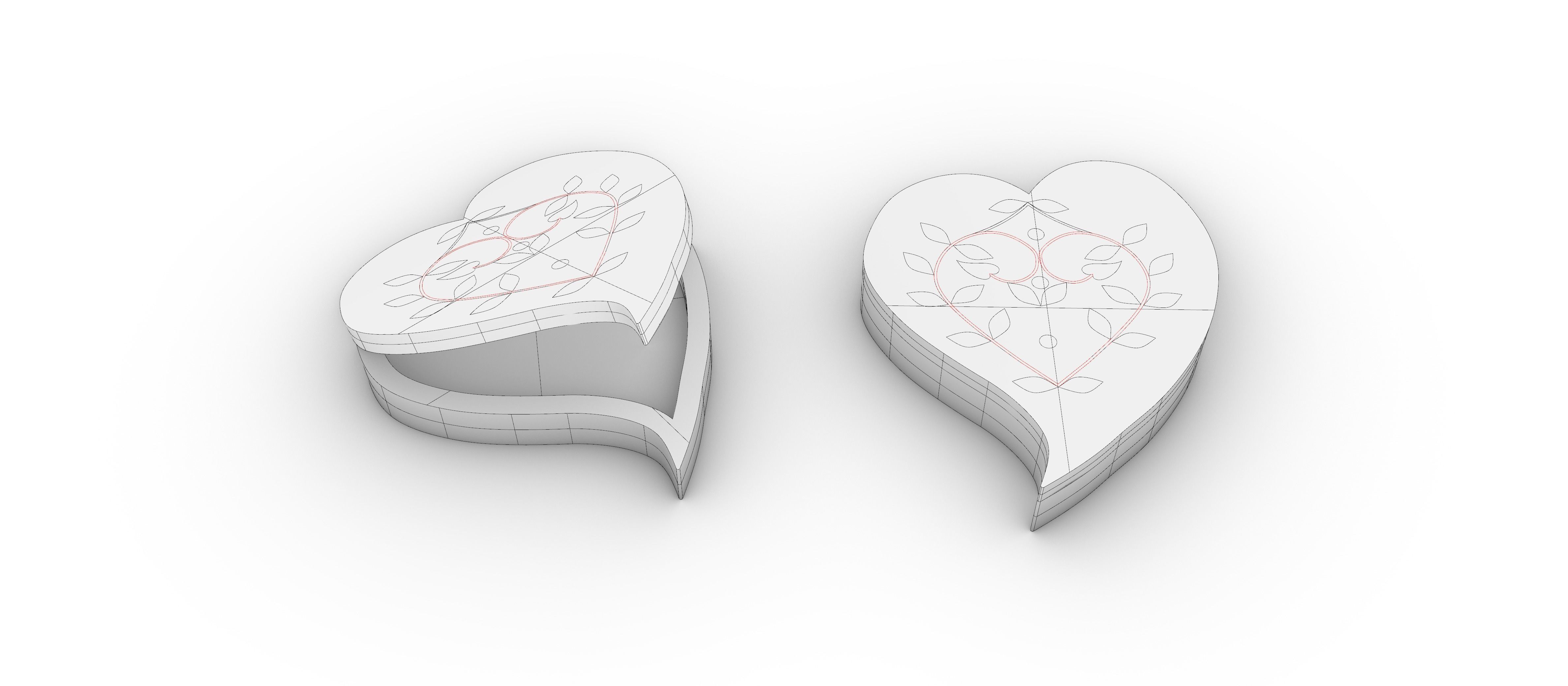 jewelry box wood 3D model_5