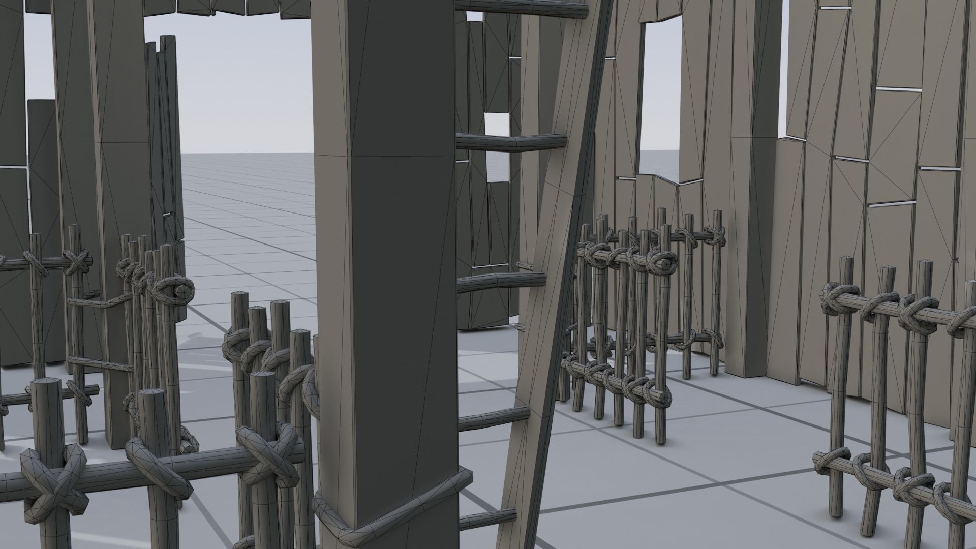 Wooden Barn Low-poly 3D model_17