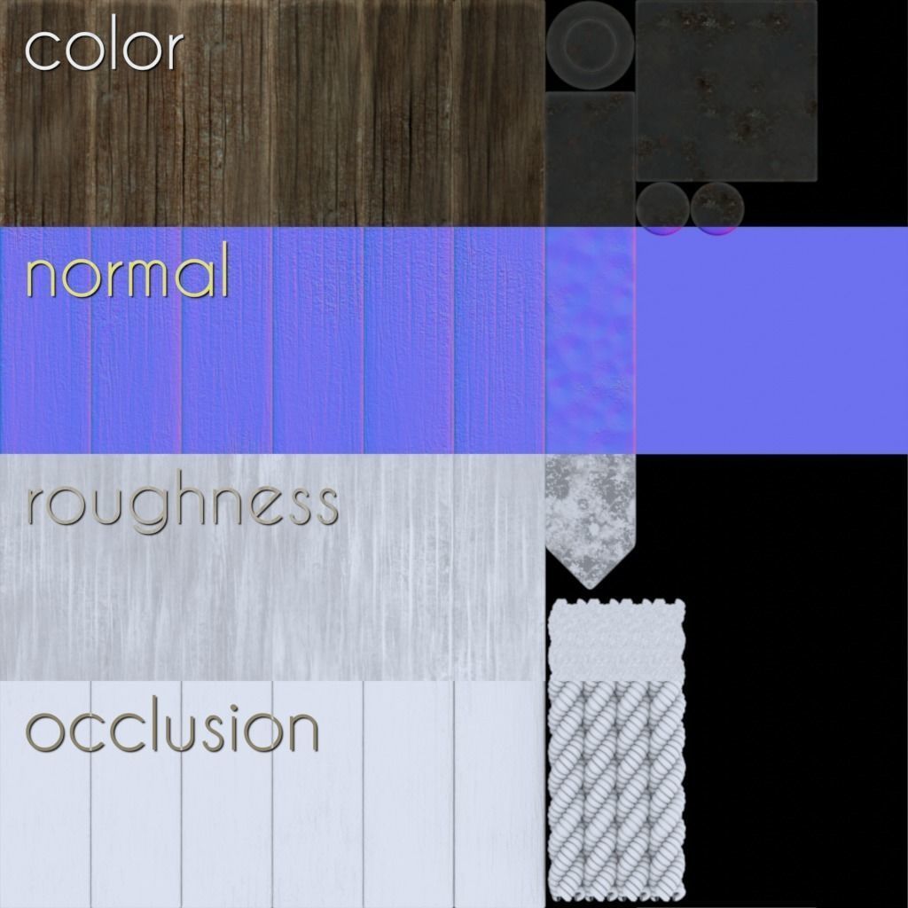 Wooden Barn Low-poly 3D model_18