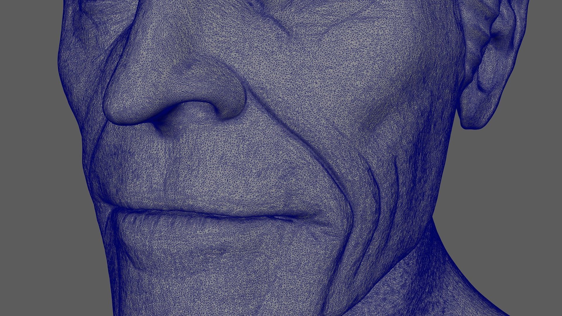 Willem Dafoe Bust Sculpture Ready to print 3D print model_17
