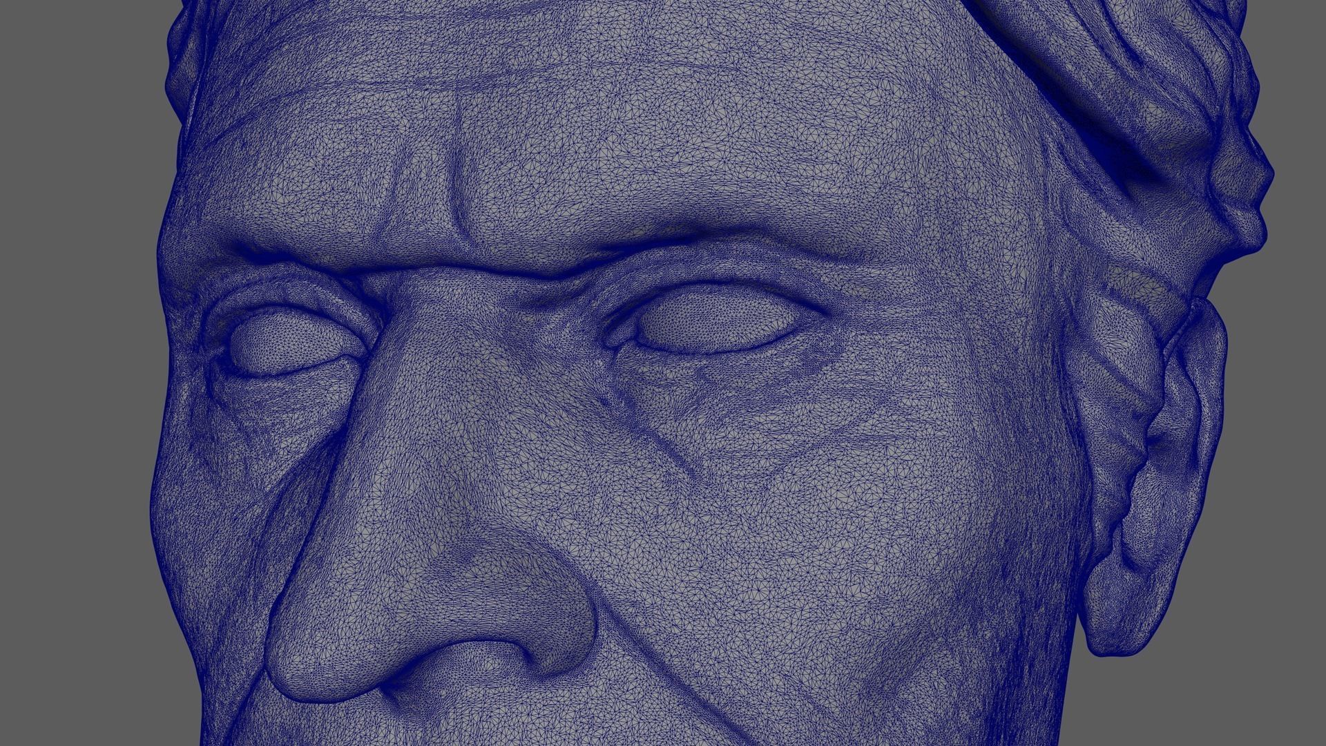 Willem Dafoe Bust Sculpture Ready to print 3D print model_16