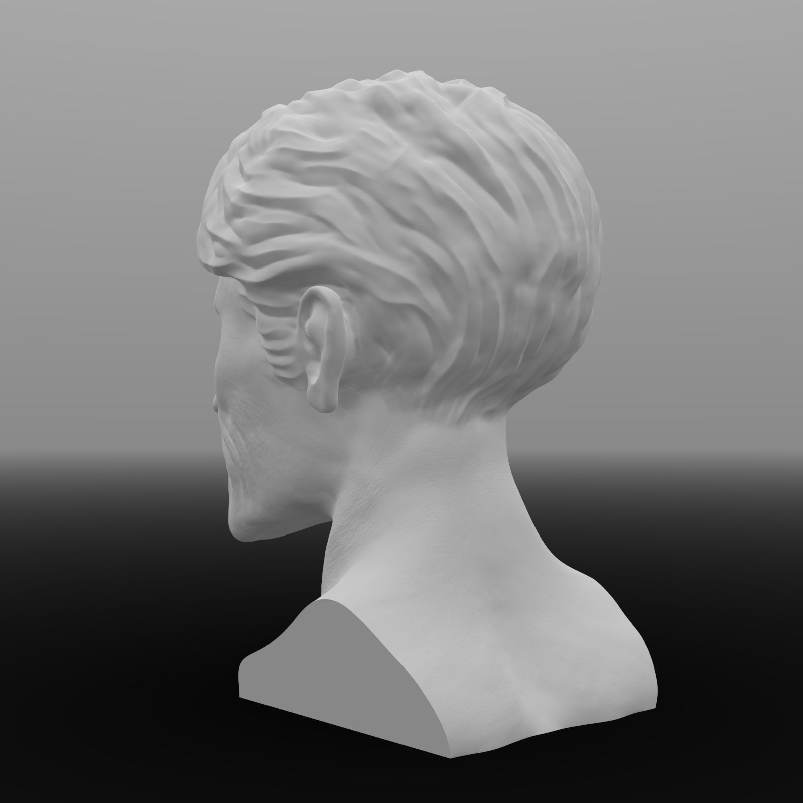 Willem Dafoe Bust Sculpture Ready to print 3D print model_11