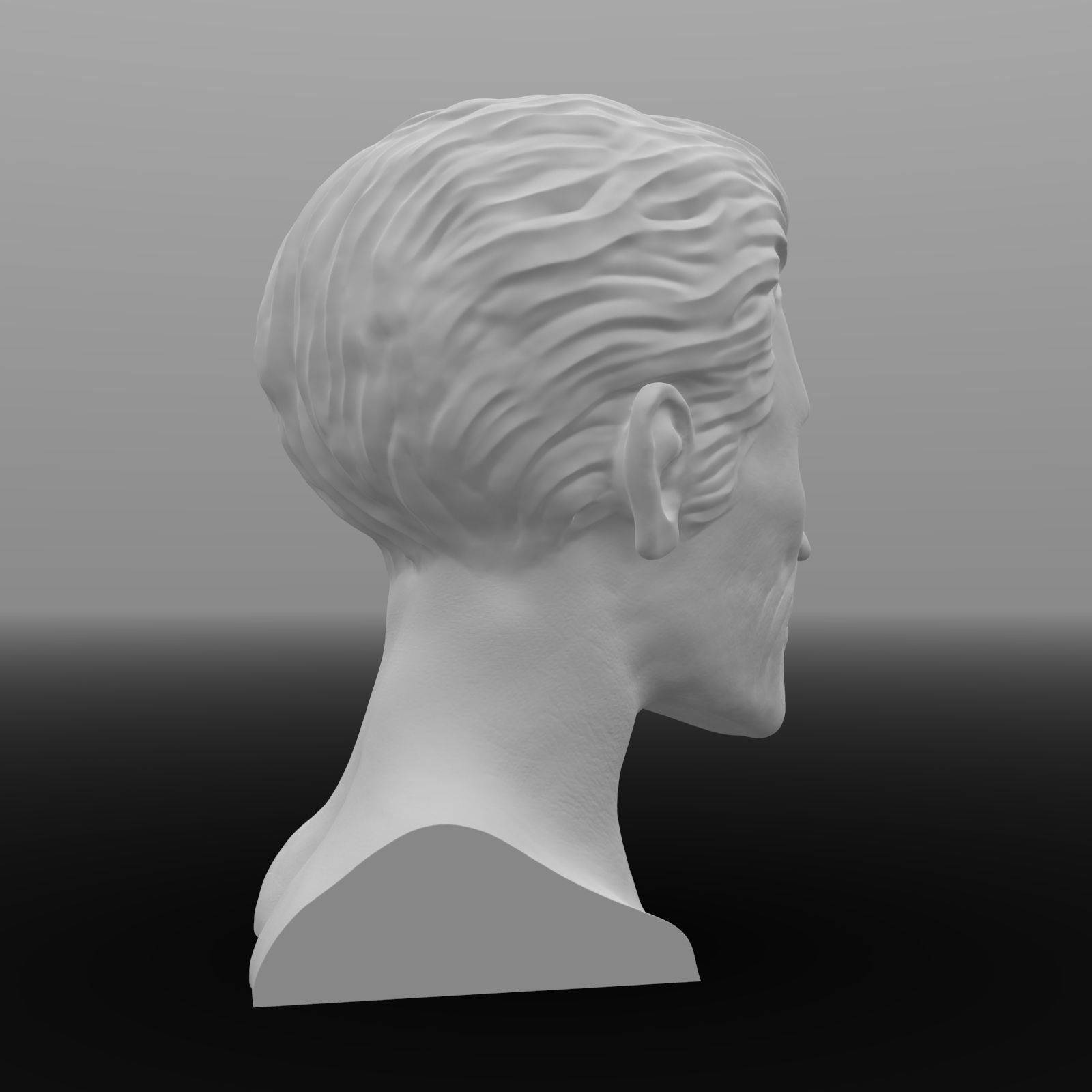 Willem Dafoe Bust Sculpture Ready to print 3D print model_15