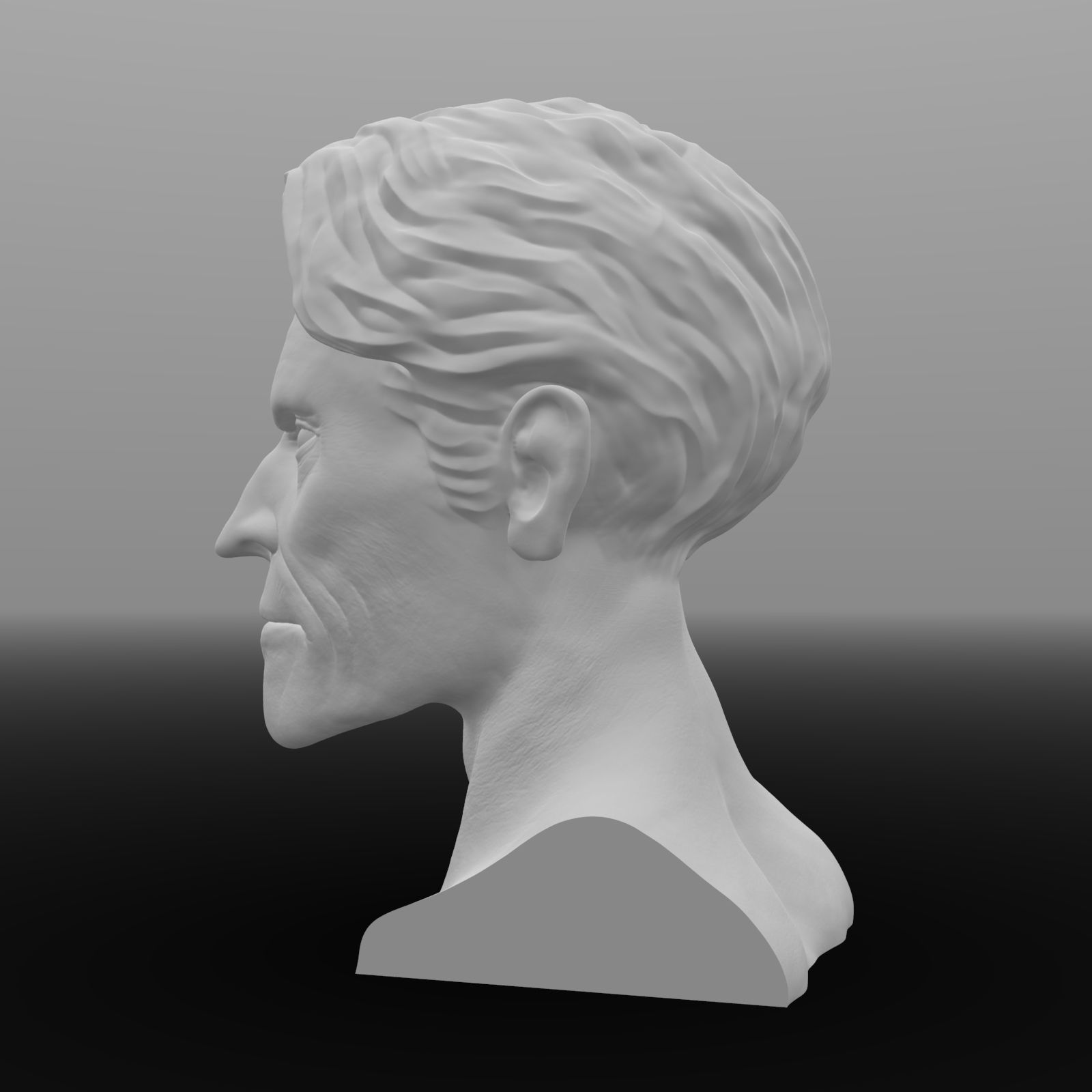 Willem Dafoe Bust Sculpture Ready to print 3D print model_10