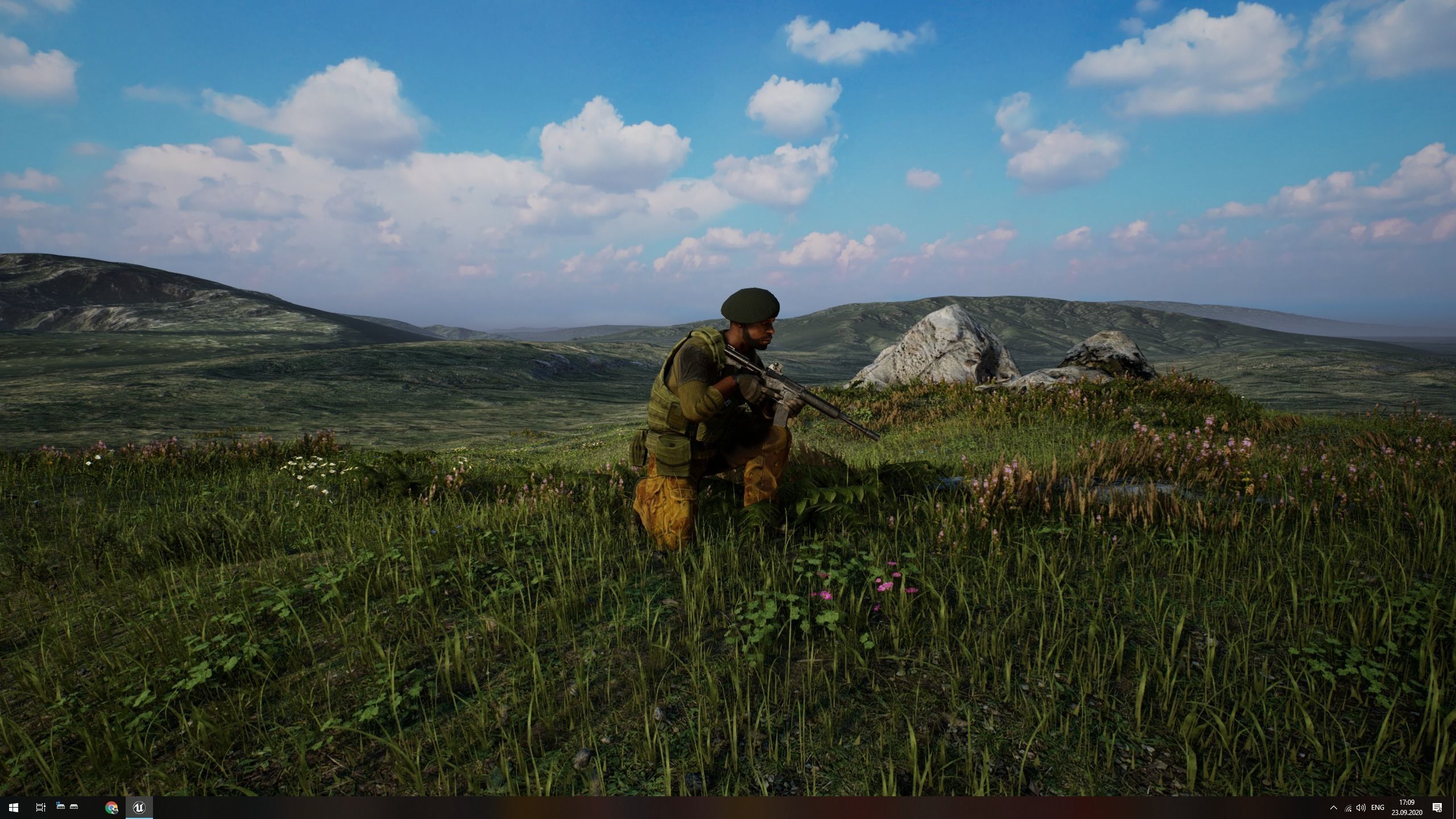 Modular military character Low-poly 3D model_27