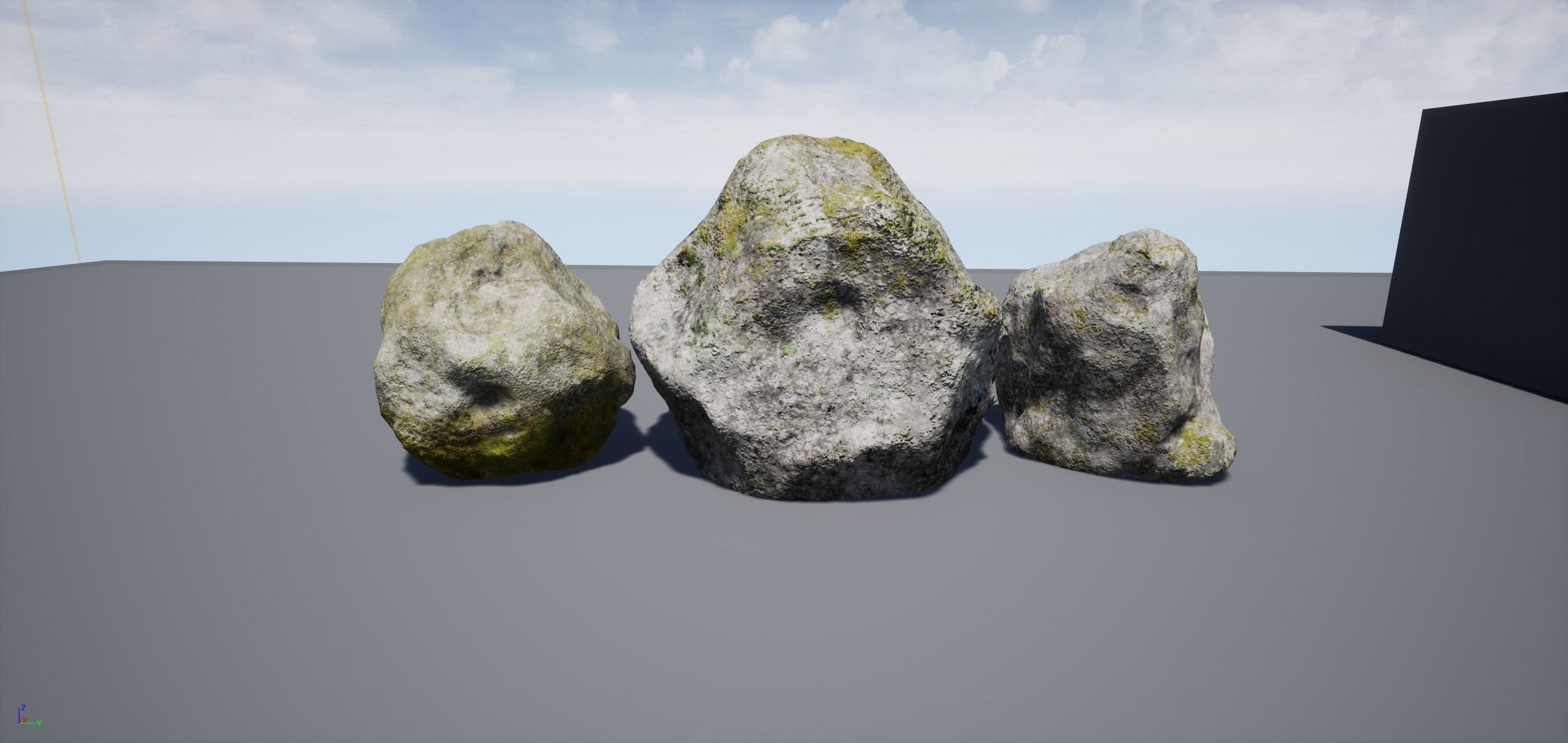 Low-poly forest rocks set Free low-poly 3D model_4