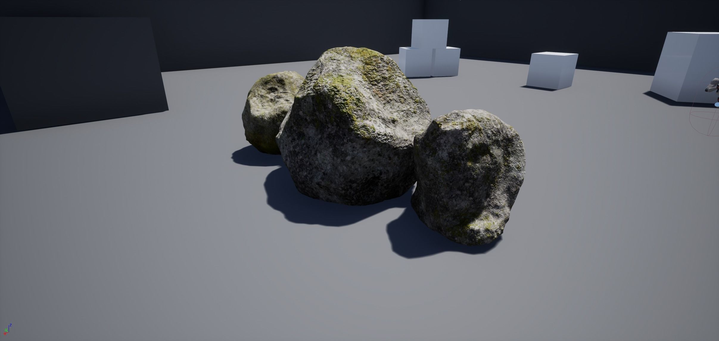 Low-poly forest rocks set Free low-poly 3D model_8