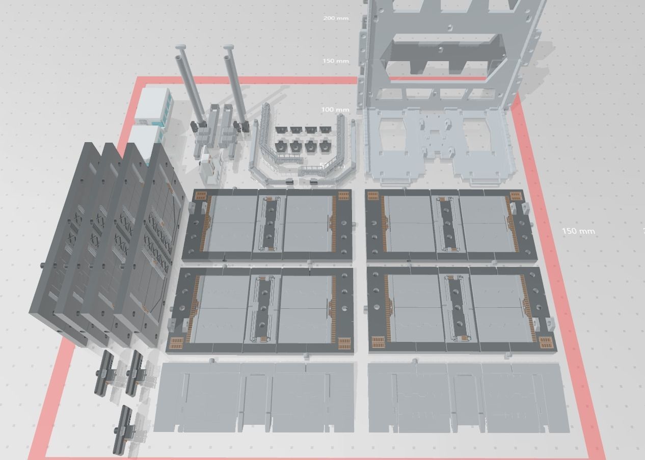 -MHB04C2 -Mecha Hangar Bay 04-2 MG Hangar Customizable Files 3D print model_14