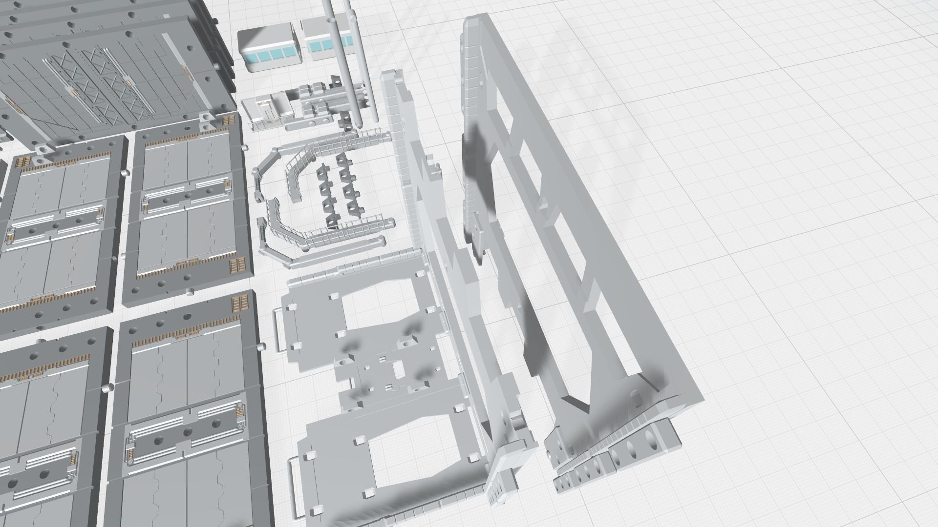 -MHB04C2 -Mecha Hangar Bay 04-2 MG Hangar Customizable Files 3D print model_12