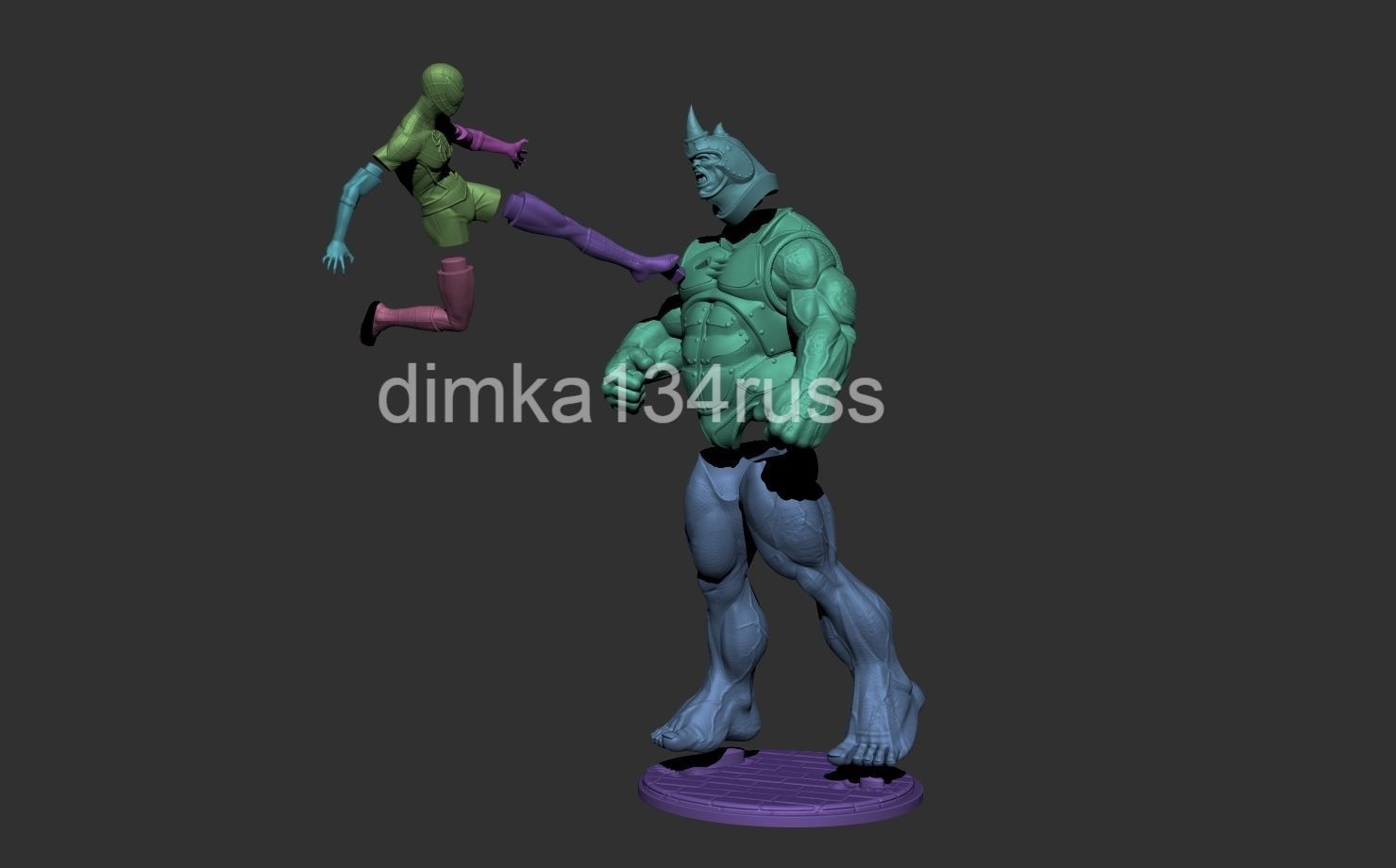  spiderman rhino 3D print model_4