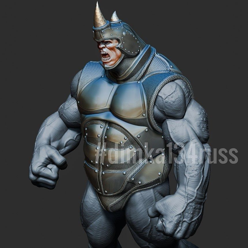  spiderman rhino 3D print model_3